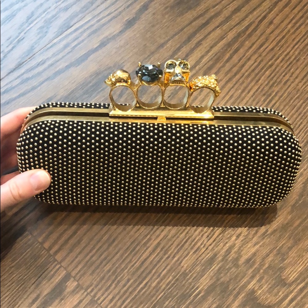 Alexander McQueen Studded Knuckle Duster Clutch